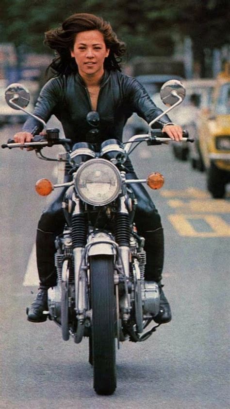 Urban Riding Female Motorcycle Riders Cafe Racer Girl