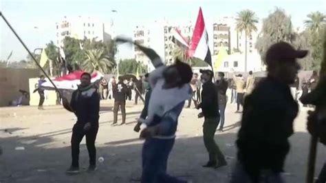 iraqi militia protesters claim victory as us embassy siege begins to wind down on air videos