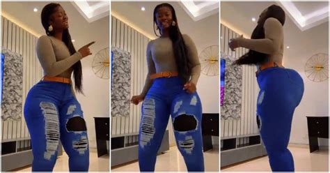 Sheena Gakpe Curvy Actress Slays In Tight Ripped Jeans As She Dances Adorable Video Wows Fans