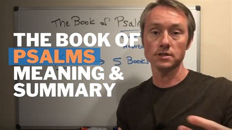 Book Of Psalms Summary And Meaning Youtube