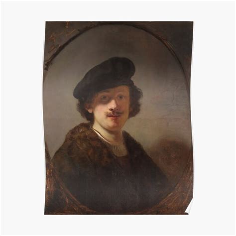 Rembrandt Van Rijn Self Portrait With Shaded Eyes 1634 Poster For