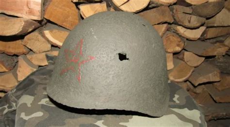 Original Authentic Ww2 Wwii Relic Soviet Red Army Helmet CШ 39