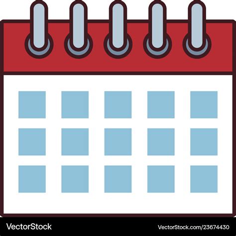 Date Calendar Cartoon Royalty Free Vector Image