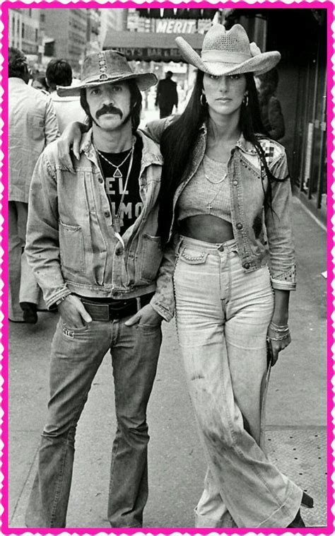 Sonny And Cher Carolina Herrera 70s Fashion Denim Fashion Fashion