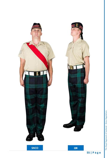 Scots No14c Barrack Dress Trews Shirt Sleeve Order Senior Nco