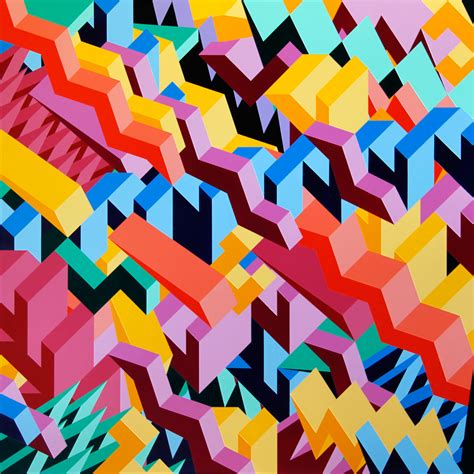 Graphic Paintings By Adam Daily Design Milk