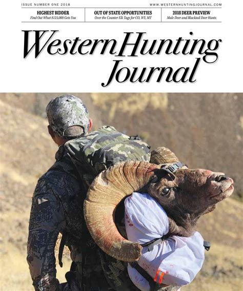 Advertise In Western Hunting Journal Effective Hunting Ads