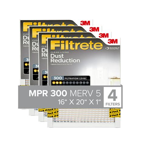 Filtrete 16x20x1 Clean Living Dust Reduction Hvac Furnace Air Filter