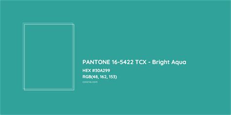 About Pantone 16 5422 Tcx Bright Aqua Color Color Codes Similar