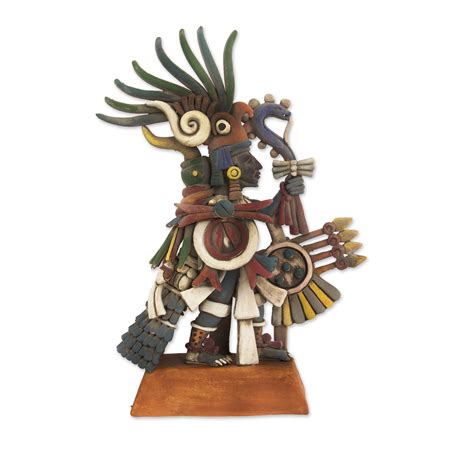 Kiva Store Mexican Aztec War God 10 In Archaeological Ceramic