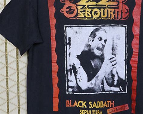 Ozzy T Shirt Vintage Rare Concert Tour T Black Sabbath Osbourne 1992