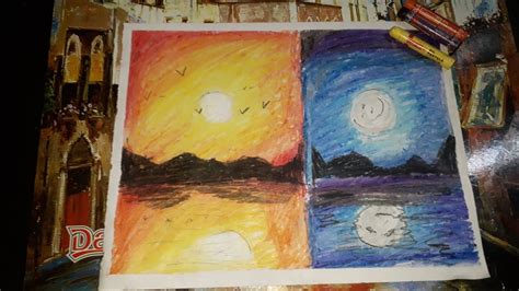 How To Draw Oil Pastel Sunset And Sunrise Sceneries🌌🌅 Youtube