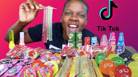 Trying Viral Tik Tok Trends • Jelly Fruit Candy Jelly Straws Sour