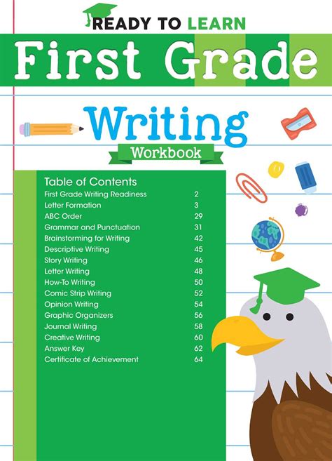 Ready To Learn First Grade Writing Workbook Book By Editors Of