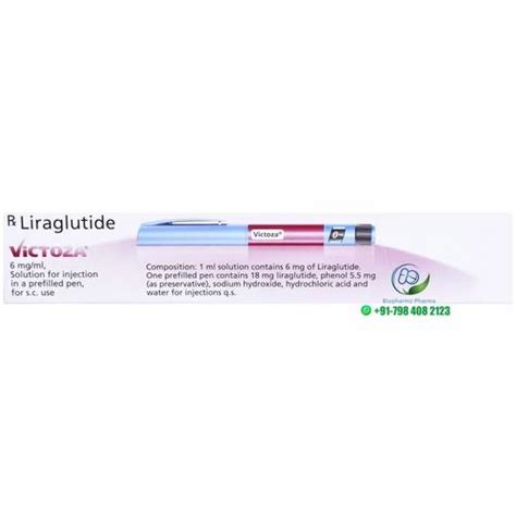 Victoza 6 Mg Ml Injection At Rs 4500piece Lipid Lowering And