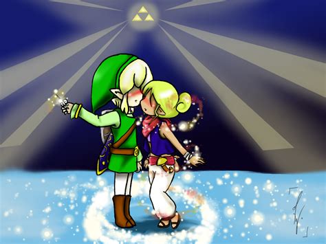 The Legend Of Zelda Link And Tetra Kiss By Spirit Zelda97 On Deviantart
