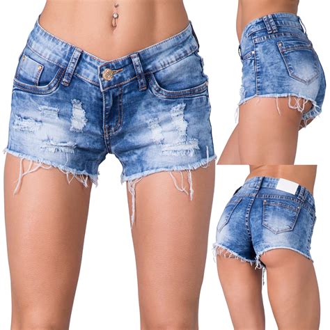 New Womens Ladies Sexy Denim Shorts Blue Jeans Hot Pants Size 8 10 12