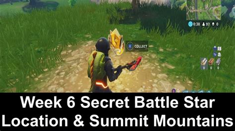 Secret Hidden Battle Star Location And Summit Mountain Peaks Fortnite
