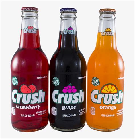 Crush Grape Soda 12 Fl Oz Glass Bottles 6 Pack Png Image