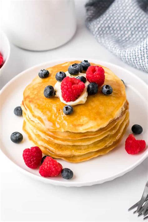Fluffy Homemade Pancakes Spoonful Of Flavor