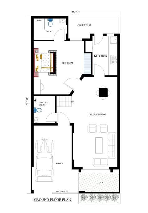 25x50 House Plans For Your Dream House House Plans