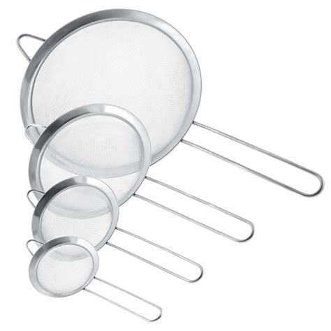 Us Kitchen Supply Set Of 4 Fine Mesh Stainless Steel Strainers 3