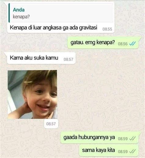 10 Chat Humor Gombal Ke Cewek Bikin Gagal Salting Ih