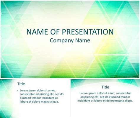 Abstract Triangles Powerpoint Template Company Names Triangles