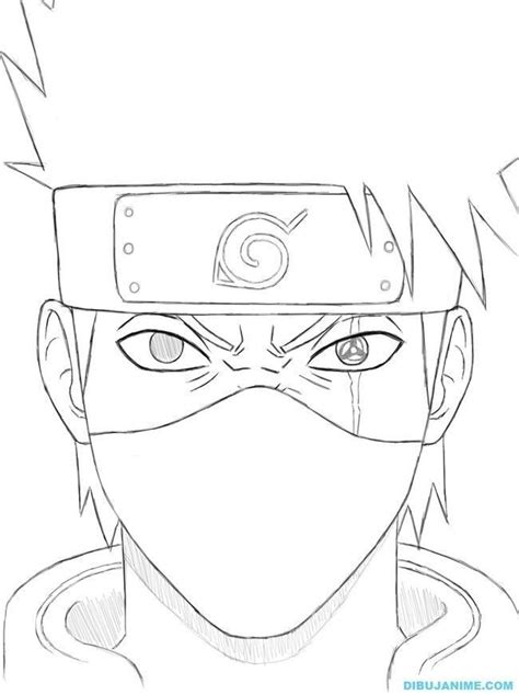 Drawing Kakashi Naruto Drawings Easy Naruto Sketch Drawing Naruto