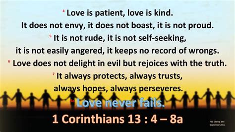 1 Corinthians 13 4 8a Love Is Patient W Accompaniment