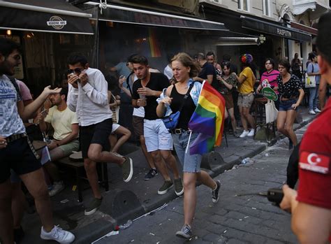 Turkish Police Disperse Banned Lgbt March With Tear Gas The