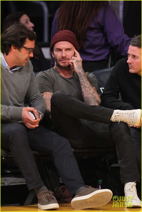 David Beckham Is Smokin Hot Sitting Courtside At Lakers Game Photo