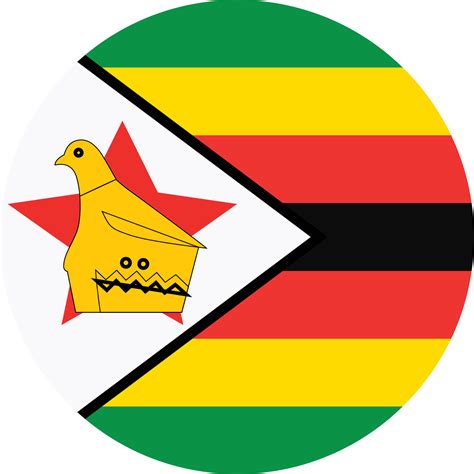 Circle Flag Of Zimbabwe 11571492 Png