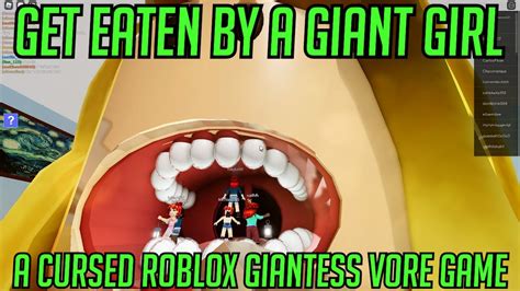 Get Eaten By A Giant Girl A Cursed Roblox Giantess Vore Game Roblox Vore Cringe Youtube