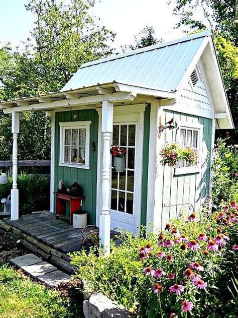 18 Colorful And Bright Painted Shed Ideas Decoratoo Cottage Garden