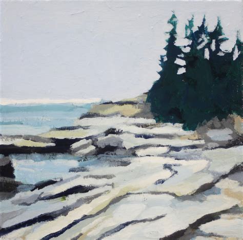 “horizon” By Liz Hoag 10” X 10” Acrylic On Canvas Available At Maine