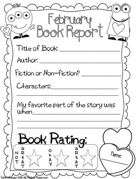 Book Reports For First Graders