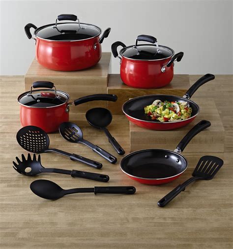 pans pots stick non cooking kitchen cookware nonstick piece kitchenware brand essential factory sealed