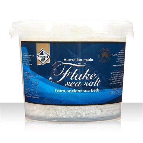 Flake Sea Salt 500gm Pail Pyramid Salt