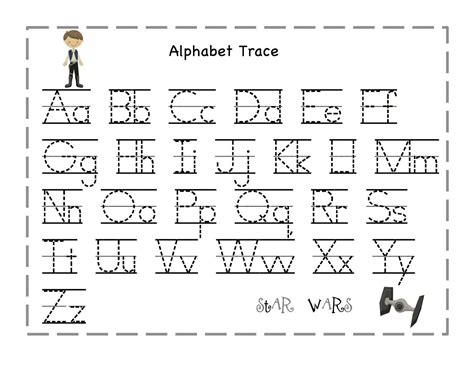 Tracing Letters Of The Alphabet For Preschoolers