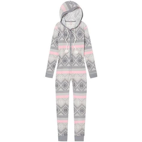 Pom Pom Thermal Onesie Victorias Secret 40 Liked On Polyvore Featuring Intimates