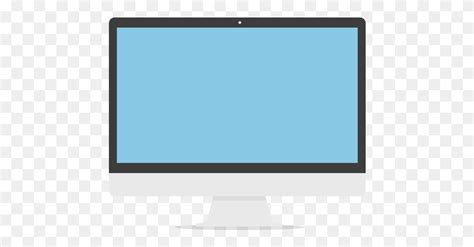 Computer Animated Imac Flat Monitor Screen Electronics Hd Png