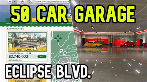 Gta 5 Eclipse Blvd 50 Car Garage Buying New 50 Car Garage In Gta