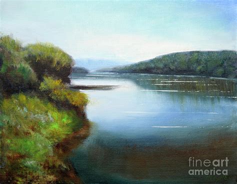Delaware River Painting By Addie Hocynec Fine Art America