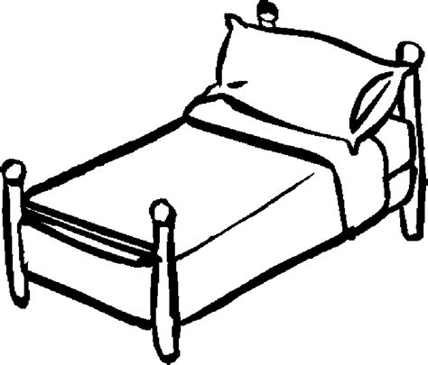 Drawings Bed Objects Printable Coloring Pages Coloring Home