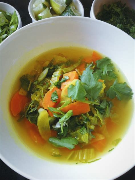 Detox Napa Cabbage Soup With Ginger Turmeric And Lime Plants Rule