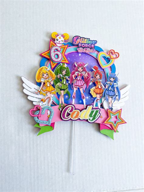 This Beautiful Glitter Force Cake Topper Is The Perfect Addition To