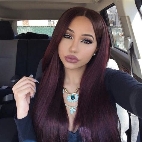 Wear it straight or in a low pony to show off the rich color. Burgundy Hair Color - Hair Colar And Cut Style
