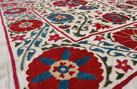 Suzani Bukhara Uzbek Handmade Embroidery Bedspread Bedcover Etsy
