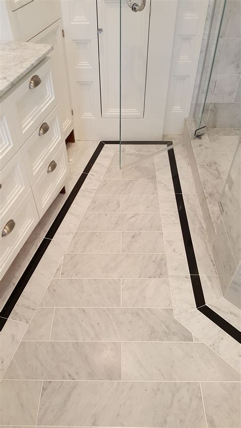 Inspiring Baths Bianco Carrara Bathroom Floor At The Tilery Your